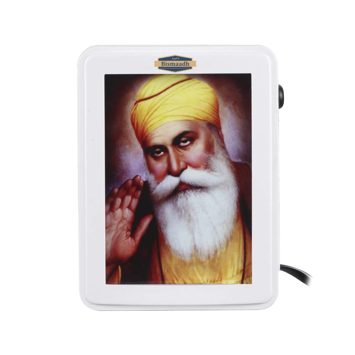 BISMAADHClassic Mantra Box with 4 Inch LED Display Bhajan Vaani Plug Speaker-Specially Curated Famous Mantra, Aarti, Jaap