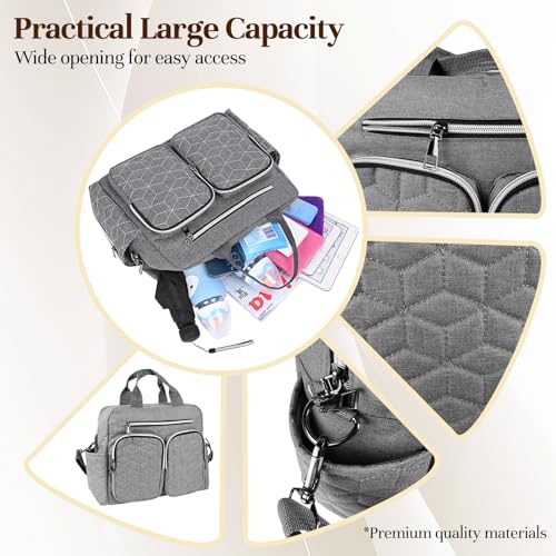 Sac à langer multifonctions grand format étanche pour les accessoires de bébé