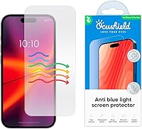 Vista 9 de Ocushield Protector de pantalla de vidrio templado antiluz azul para iPhone 15 (6.1") - Protege tus ojos, reduce las migrañas y mejora el sueño