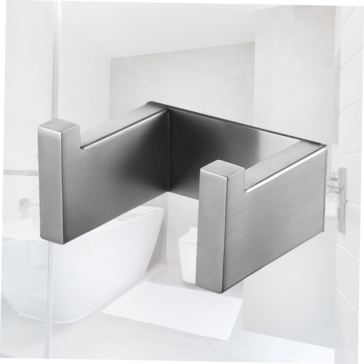 DOITOOL 2 Piezas Gancho para colgar ropa individual sin clavos para baño enganches pared gancho de pared colgador de puerta colgador de estilo moderno muro percha sencilla ganchos de baño