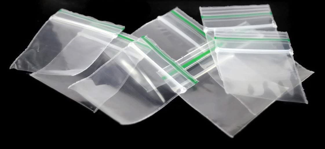 Fenny's Creations Transparent 500 Grip Seal Bags 75 X 75Mm | Small Clear Resealable Plastic Bags | Polythene Packaging For Food Storage | Reusable Strong Zip Lock | Jewellery Bags| Zip-Lock Bags (75 X 75)