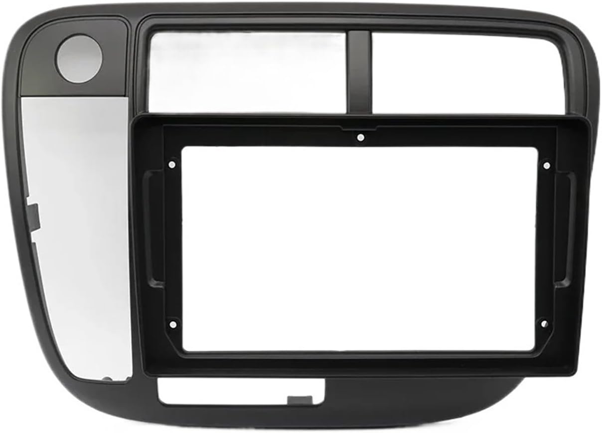 Stereo Dash kit Compatible with Honda Civic Manual AC 1996-1999 9 Inch MP3 Player Car Radio Installation Double Din DVD GPS Mp5 Plastic Fascia Panel Frame(Left an Cord)