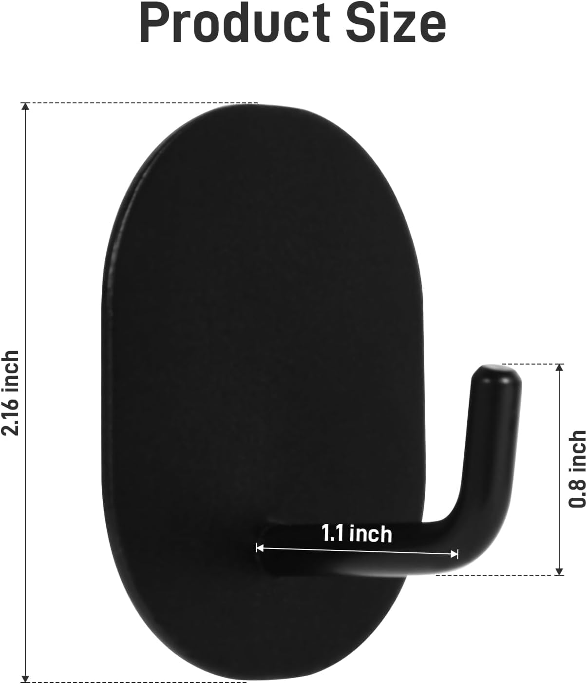 Dlilise Heavy Duty Magnetic Hooks 4 Pack - 2 LBS, Strong Hooks for Refrigerator, Fridge, Cruise Cabins, Kitchen, Key, Towel, Classroom, Grill