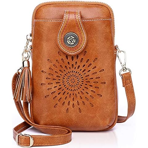 APHISON Sunflower Tassel Vegan Leather Phone Bag Cover