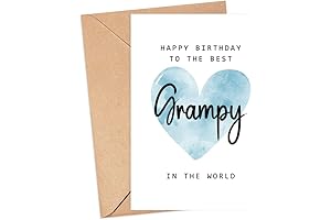 Happy Birthday to World's Best Grampy Card - Personalized Grampy Birthday Card