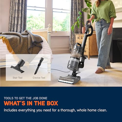 Vax CDUP-LOXS, Upright Vacuum Cleaner, Graphite/Silver, LiftOut, 600 W, 2 liters