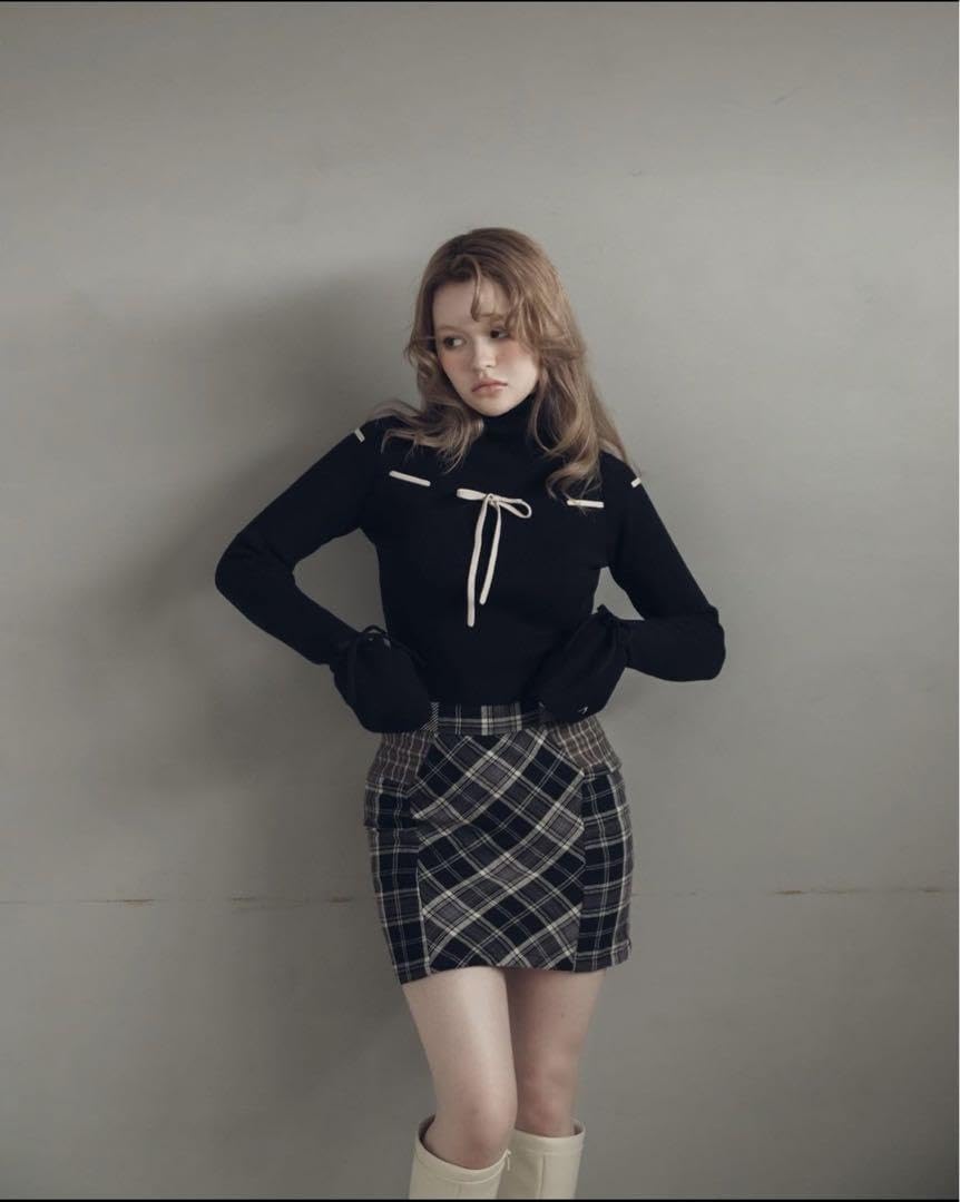 Amazon.co.jp: andmary Lilian ribbon tops ブラック アンド Amazon.co.jp: andmary Lilian ribbon tops ブラック アンド