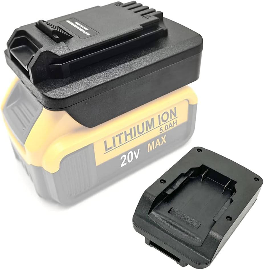 Battery Adapter Converter for DeWalt 20V MAX XR Lithium-Ion Battery to Black+Decker 20V LBXR20 LB20 LBX20, Porter Cable 20Volt PCC685L PCC682L, Stanley 18V Cordless Tools Batteries Adaptor