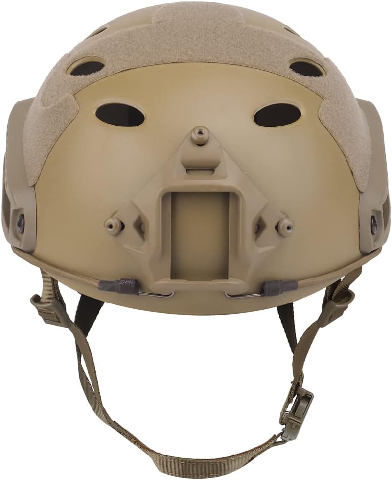Anyoupin Tactical Helmet,Fast PJ Type Paintball Airsoft Military Helmet with Adjustable Knob Tan : Sports & Outdoors