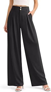 NIMIN Women's Pleated Wide Leg Dress Pants