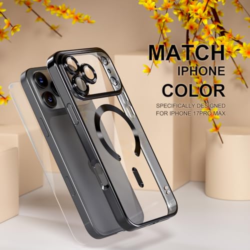 Image of Misea Magnetic for iPhone 17 Pro Max Case Compatible MagSafe Black
