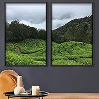 2 Piece Framed Canvas Wall Art Greenlands Canvas Prints Home Artwork Decoration for Living Room,Bedroom - 16