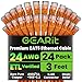 GearIT 24-Pack, Cat5e Ethernet Patch Cable 3 Feet - Snagless RJ45 Computer LAN Network Cord, Orange - Compatible with 24 48 Port Switch POE Rackmount 24port Gigabit