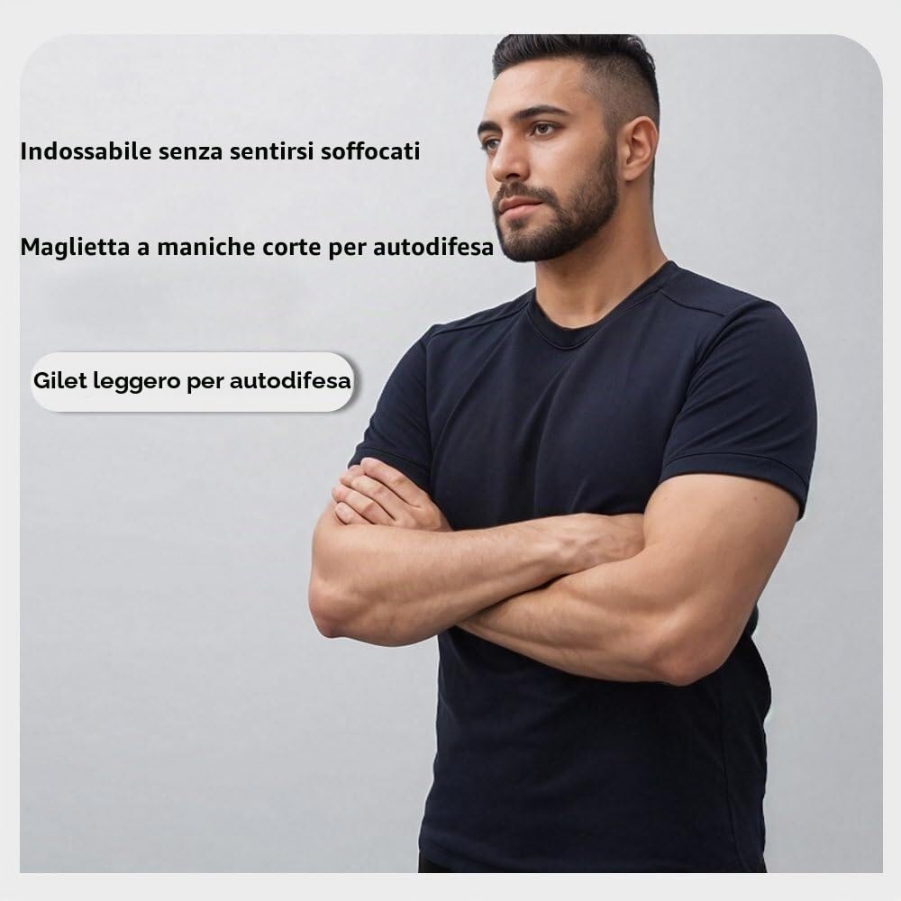 Indumenti anti-pugnalata a 5 livelli for proteggere la sicurezza personale, gilet protettivi, gilet di sicurezza(L)