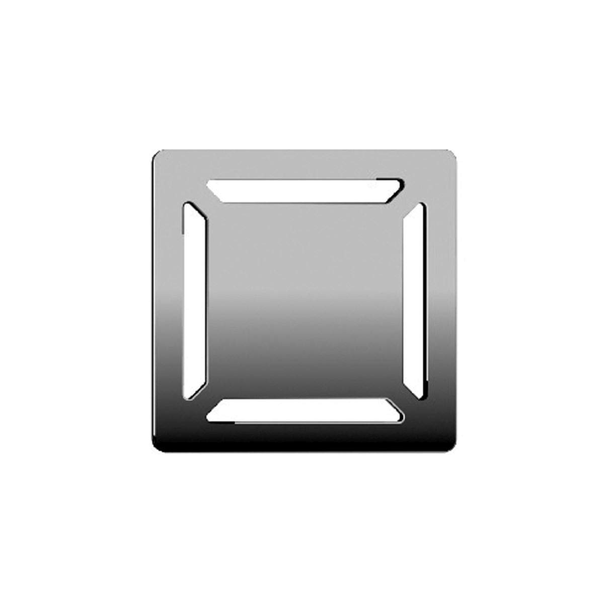 VitrA V-Flow Kare 5606974 Duş Kanalı, Yandan Çıkışlı, 10x10 cm, DK 100 Kapak, Parlak Krom