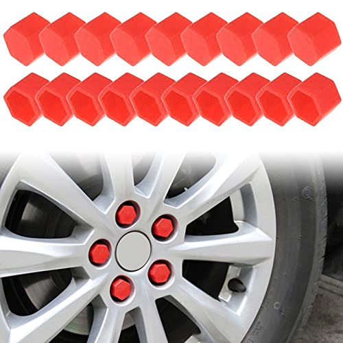 Andux Space 自動車 ホイール ロック ナット カバー 軽量 シリコーン キャップ 20個セット LSBHT-01