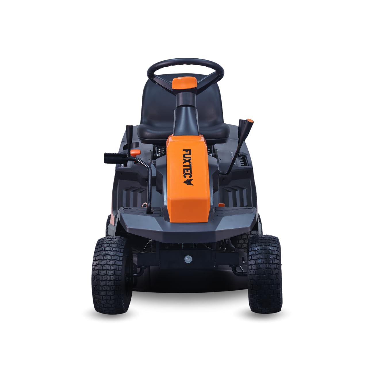 Tondeuse Thermique autoportée FUXTEC FX-RMR66, Tracteur de pelouse eStart, 2500 m2, Largeur de Coupe 66 cm, 6 CV, bac 150 L, Hauteur de Coupe réglable, pour Grandes Surfaces