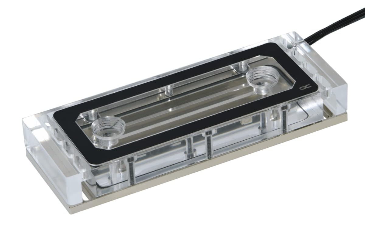 Alphacool 17467 Aurora Plexi X4 D-RAM chłodnica wodna chłodzenie wodą HDD/RAM – chłodnica