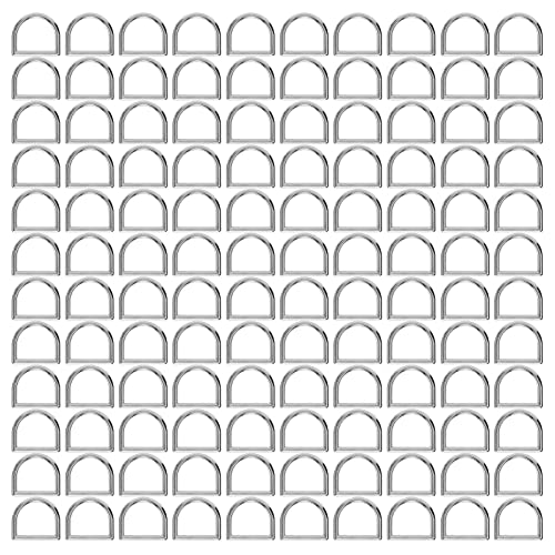 Anneaux en D anti-déformation pour lanière de sac et ceinture en métal 120pcs