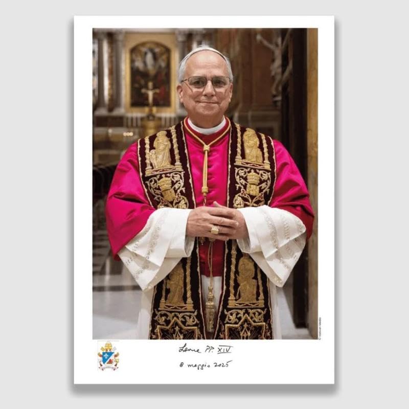 PAPA LEÃO XIV - ESTAMPA TAMANHO GRANDE
