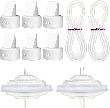 PumpMom Tubing Duckbill Valves and Backflow Protector for Spectra, Replacement Pump Parts for Spectra S1 S2 9 Plus and Motif Pump Accessories