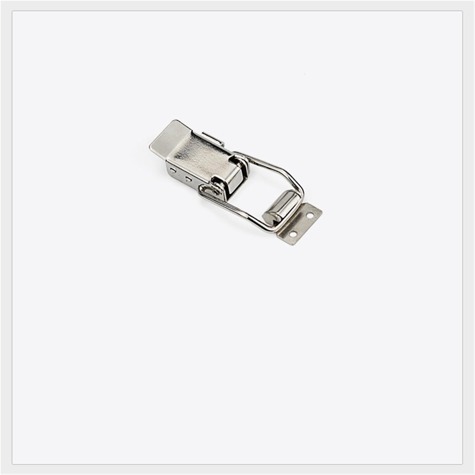 Cierre Industrial for puerta de armario, cinturón de bloqueo fuerte, hebilla de bloqueo automático de seguridad, hebilla de caja de acero inoxidable, 1 Uds.(Stainless steel)