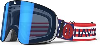 Havoc Racing Magnetic Frameless Goggles - For Motocross, Dirt Biking, Snowboarding, ATV, & UTV - UV Blocking Anti-Fog Goggles