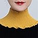 Rollkragen-Schal mit falschem Kragen für Pullover, gestrickter falscher Kragen, Nackenschutz, Schal, schützt die Halswirbelsäule, elastischer Kragen