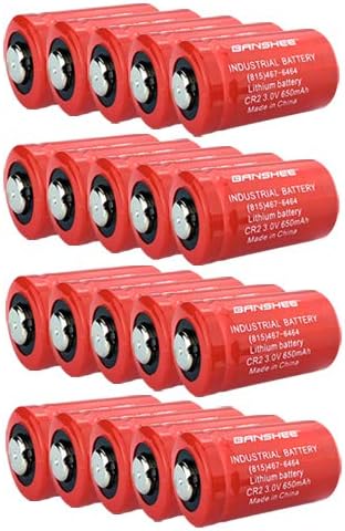 Banshee Repuesto para batería de litio 650mAh 3V CR2 DLCR EL1CR2 CR15H270 – 20 unidades