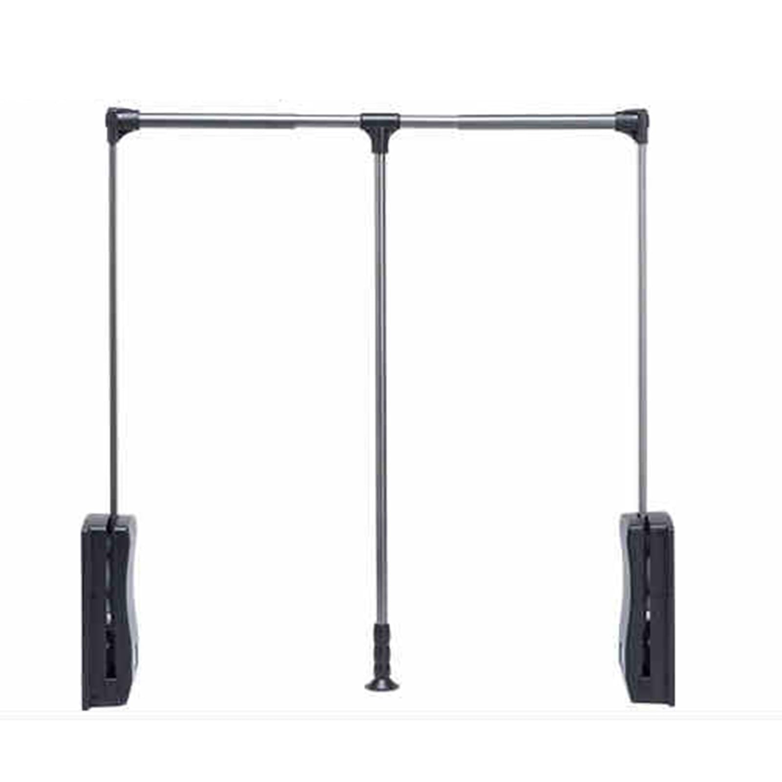 Cintre à vêtements robuste double effet rétractable et pliable pour armoire, modèle 9201250mm