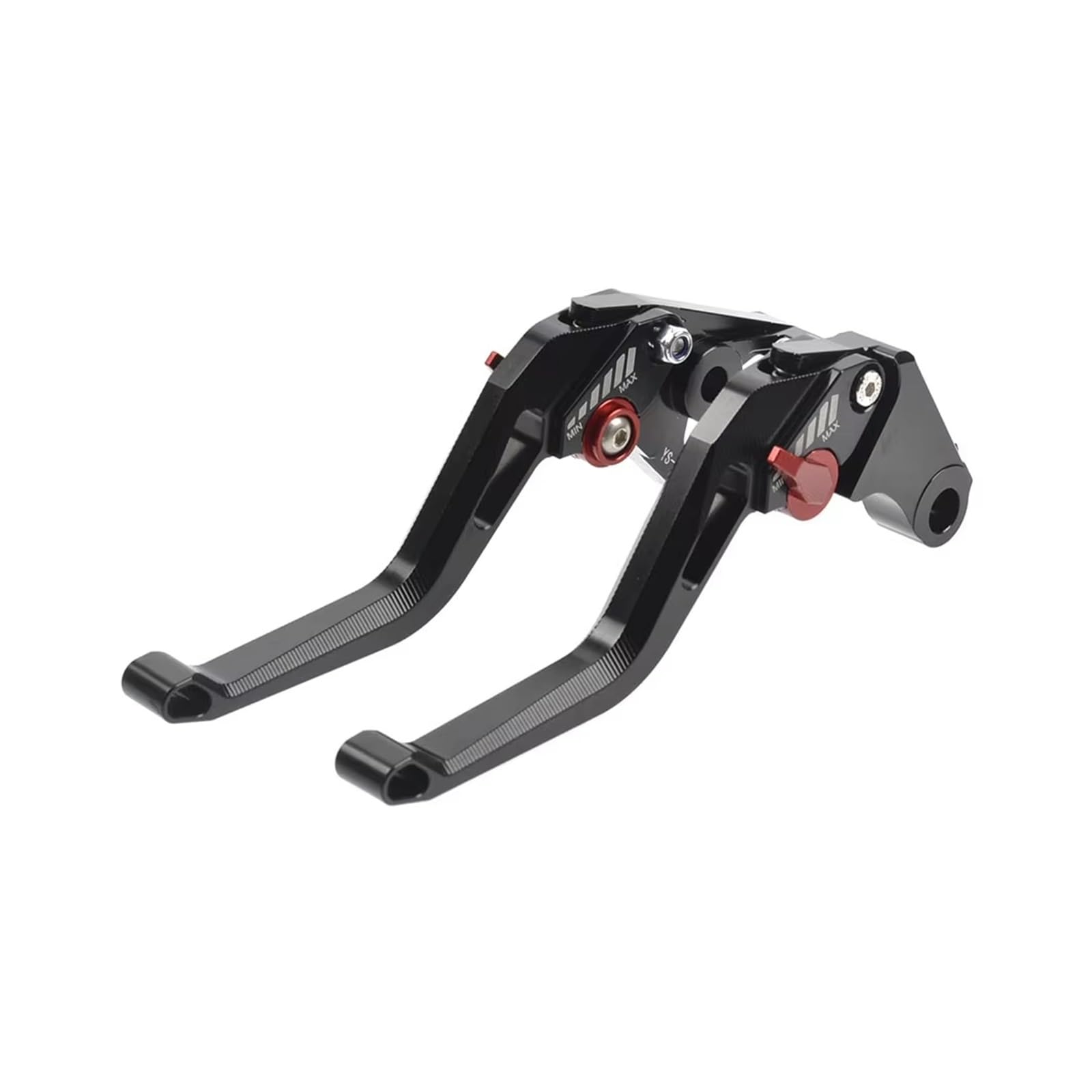 VBVGMZAS Handlebar Clutch Motorcycle Aluminum CNC Adjustable Brake Clutch Lever for Z900 for Z650 for Ninja 650R Brake Handle Lever(Black Red)