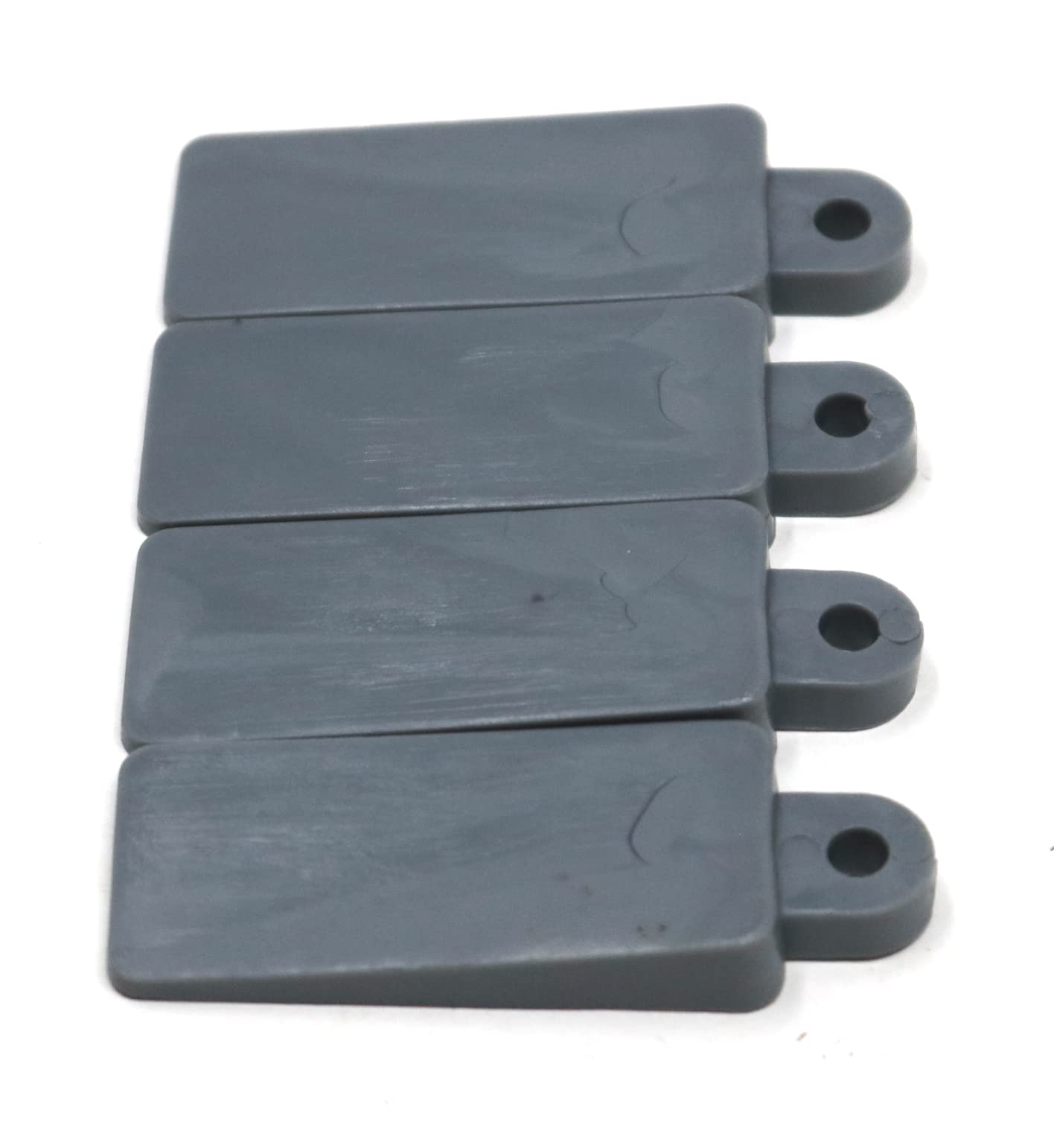 4 x Soft Rubber Window Door Table Furniture Wedges Stop Stay Jam Lock Dark Grey