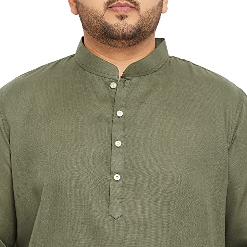 Image of Bigbanana Plus Size Men Regular Fit Kurta