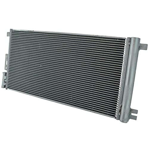 Image of TRQ A /C Condenser and Receiver Drier Assembly with Mounting Hardware Compatible with 2005-2010 Chevrolet Cobalt 2007-2010 Pontiac G5 2005-2006 Pontiac Pursuit 2003-2007 Saturn Ion 2.2L 2.4L