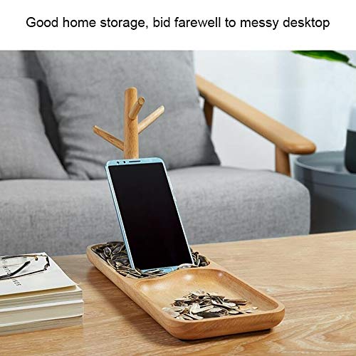 Hogar Estantes De Madera Maciza Clave Bastidores, Bastidores De Almacenamiento Porche, Plaza De La Nuez Ponga Un Teléfono Móvil/Reloj/Cartera