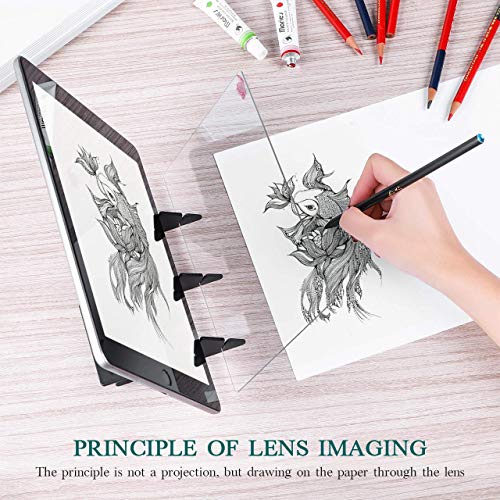 Upgrade Optical Image Drawing Board, Sketch Wizard, Easy Tracing Drawing, Sketching Tool, Sketch Drawing Board, Tracing Board, Painting Artifact Sketching Kit For Kids And Beginners #TOP4