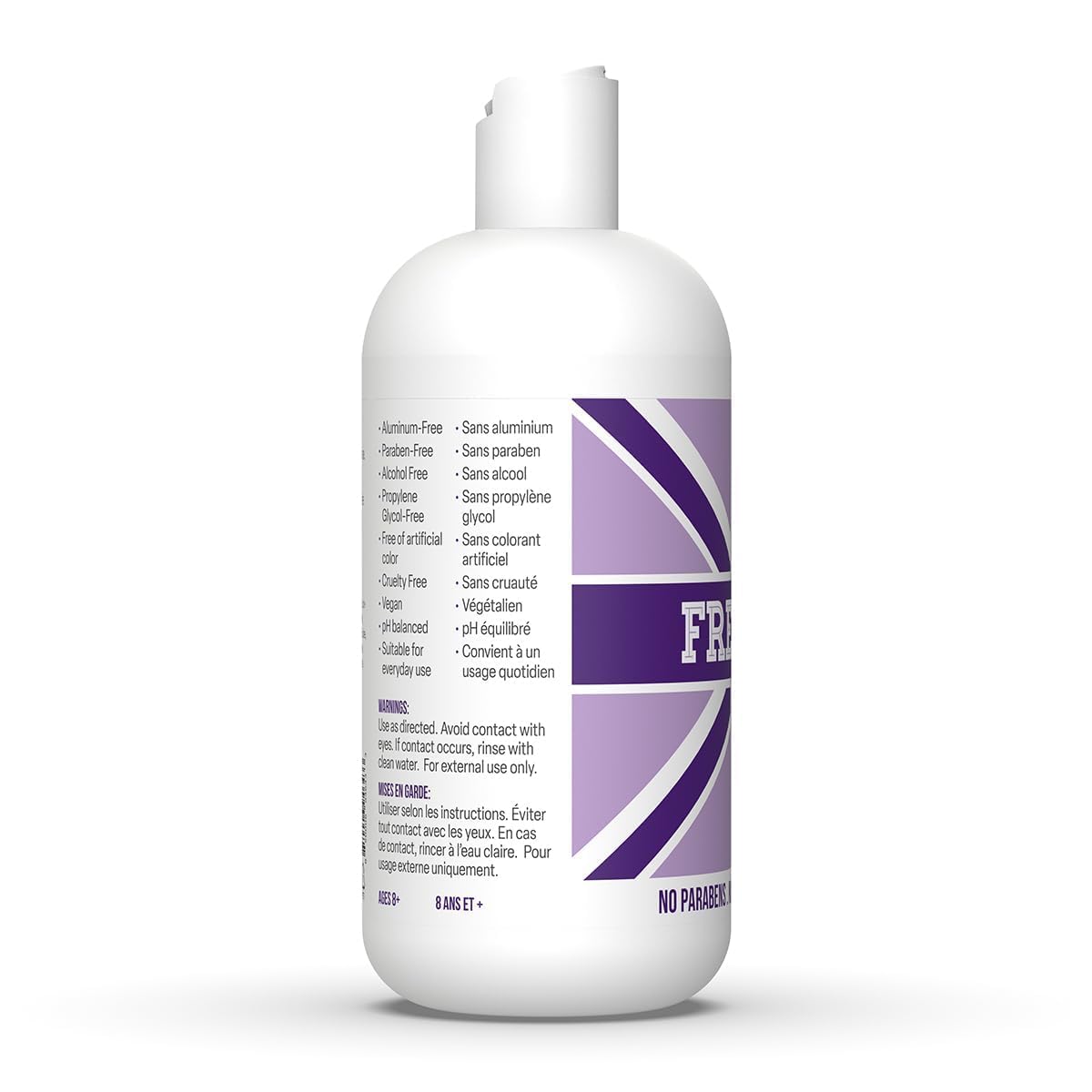 Fresh Kidz Body Wash 16.9 fl.oz. and 2 Roll-On Deodorants 1.86 fl.oz. for Kids and Teens - Girls Purple Set