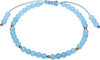 Gemstone Bracelet for Women Crystals and Healing Stones Beaded Stone Chakra Bracelets Healing Energy Crystal Jewelry Gifts Adjustable 4mm