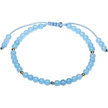 Gemstone Bracelet for Women Crystals and Healing Stones Beaded Stone Chakra Bracelets Healing Energy Crystal Jewelry Gifts Adjustable 4mm