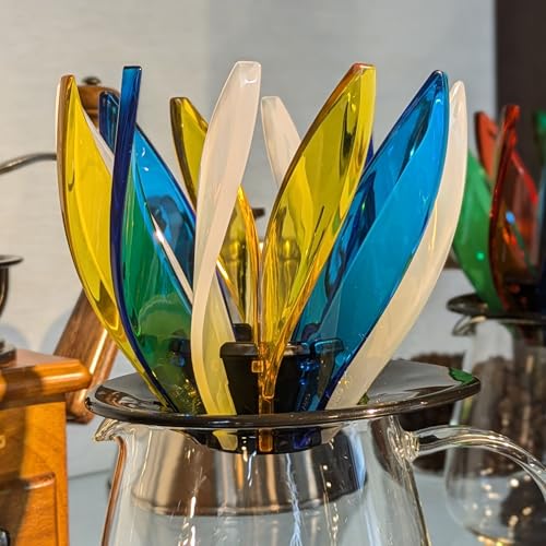 HARIO RIB-6-TW Dripper Suiren Conjunto de 6 peças de café branco gotejamento manual para 1 a 4 xícar