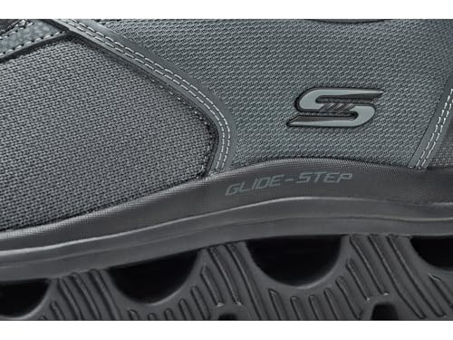 Skechers Bobs Men's Arc Waves - Slick Turn Slip-ins, CCBK, 14 Charcoal/Black - image 6