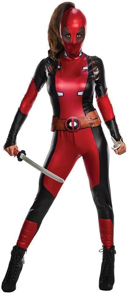 Rubie's Official Disney Marvel Deadpool Womens Costume, Secret Wishes Range