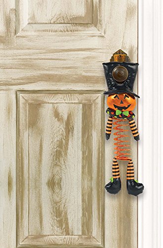 Amscan Bopping Buddies Jack-O-Lantern Fabric Door Hanger, 15', 1 Pc