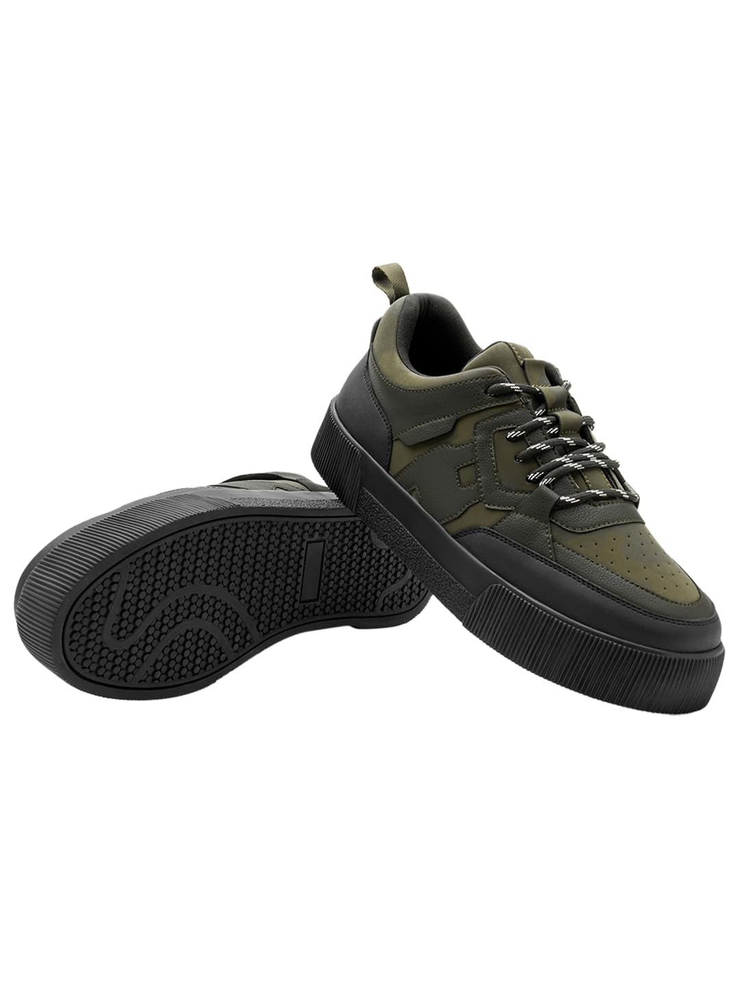 Men's Camouflage PU Sneakers-image-22