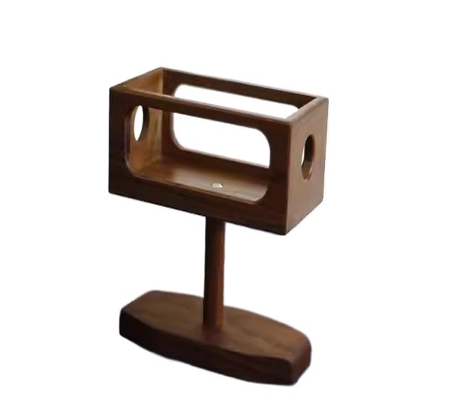 Soporte para Altavoz Altavoz Soporte de Madera Maciza Almacenamiento de Escritorio Caja Protectora Estante Soporte para Altavoz