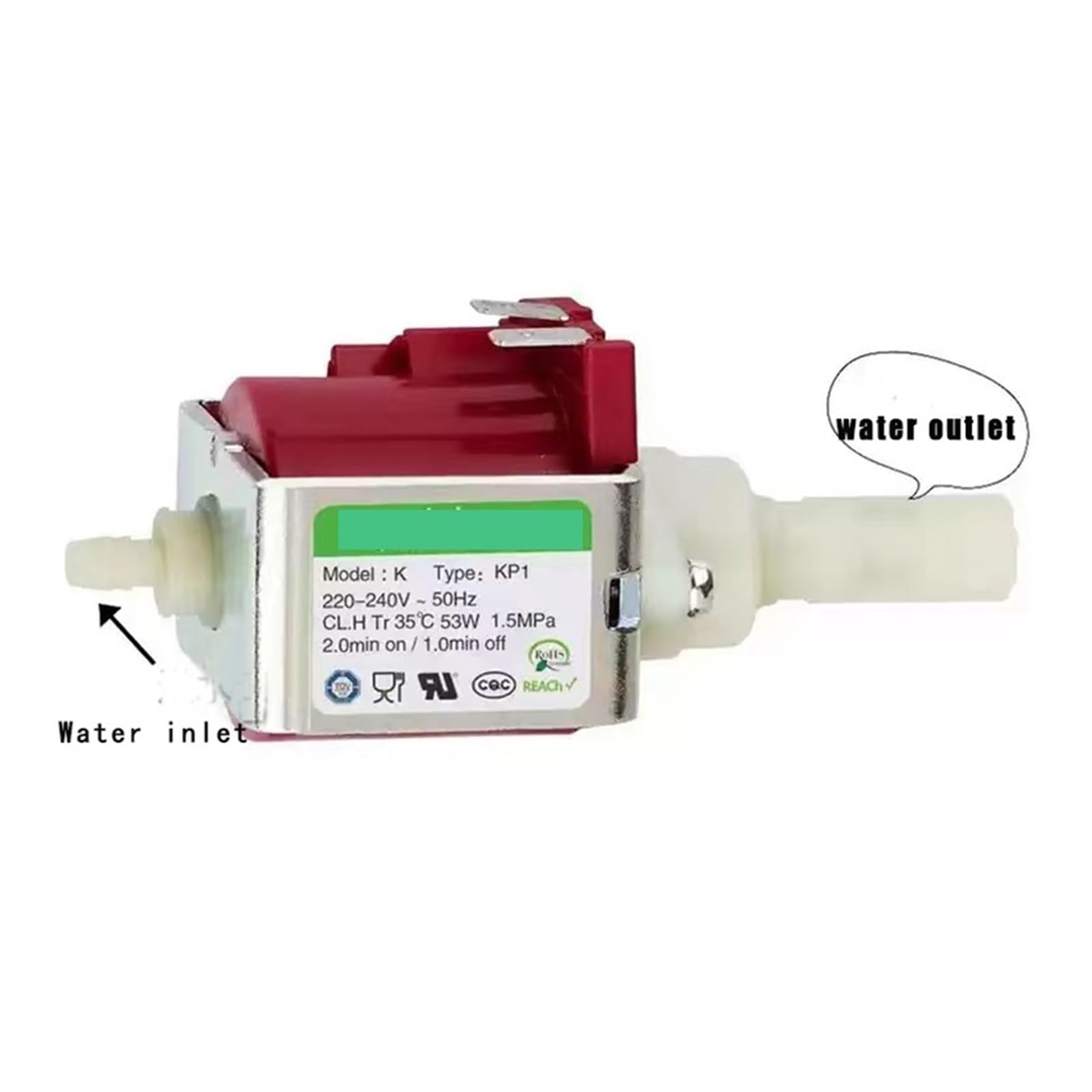 KP1 AC 220V - 240V 35W 53W 1.5MPa Micro Pompa Elettromagnetica A Solenoide For Generatore Di Macchina For Lampada A Vapore(KP1 35W)