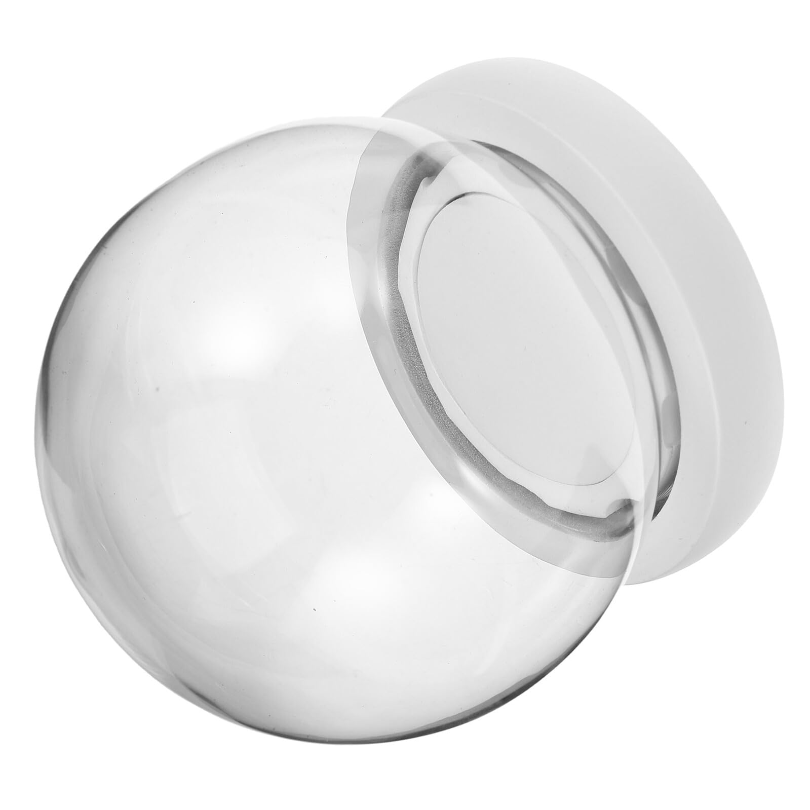 Cúpula de vidrio transparente HOLIDYOYO de 10 cm con base de EVA para flores 1
