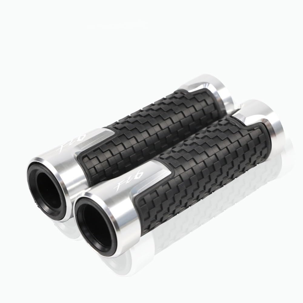 Puños FZ6 FZ6R con relieve antideslizante y tacto ergonómico plata