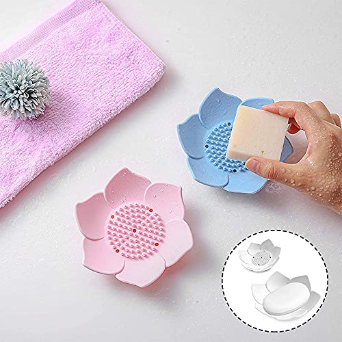 2 Pezzi Portasapone in Silicone, Porta Saponetta