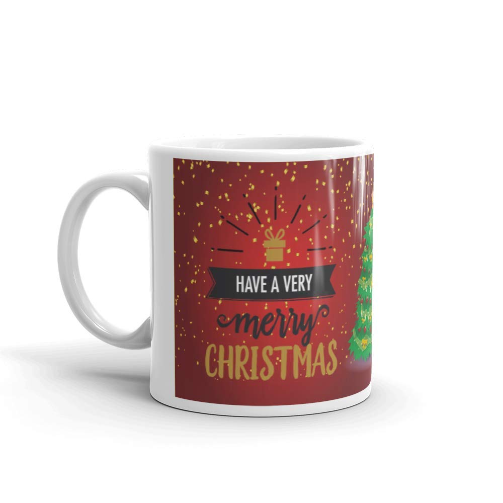 Christmas Gifts for Women Have a Very Merry Christmas Ceramic Coffee Mug (320ml_Maroon) | Xmas Gifts, Christmas Gifts for Family Friends